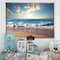 Designart - Sea Sunset - Seascape Photography Framed Canvas Art Print